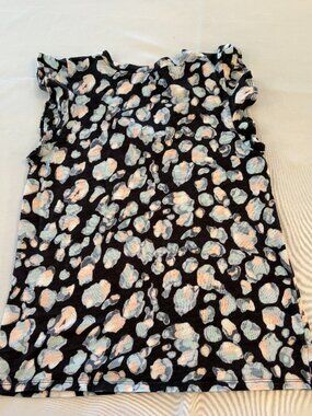 Loft Ruffle Sleeveless Small T Shirt